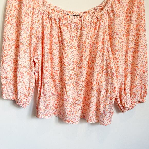 Sanctuary Chloe Floral Top Orange Size M - Picture 5 of 10